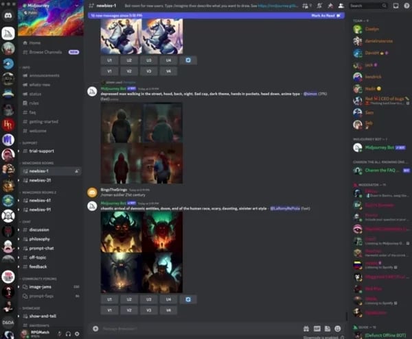 discord-midjourney