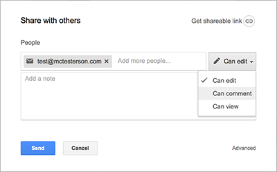 Google offers excellent support for sharing documents and sheets with other people