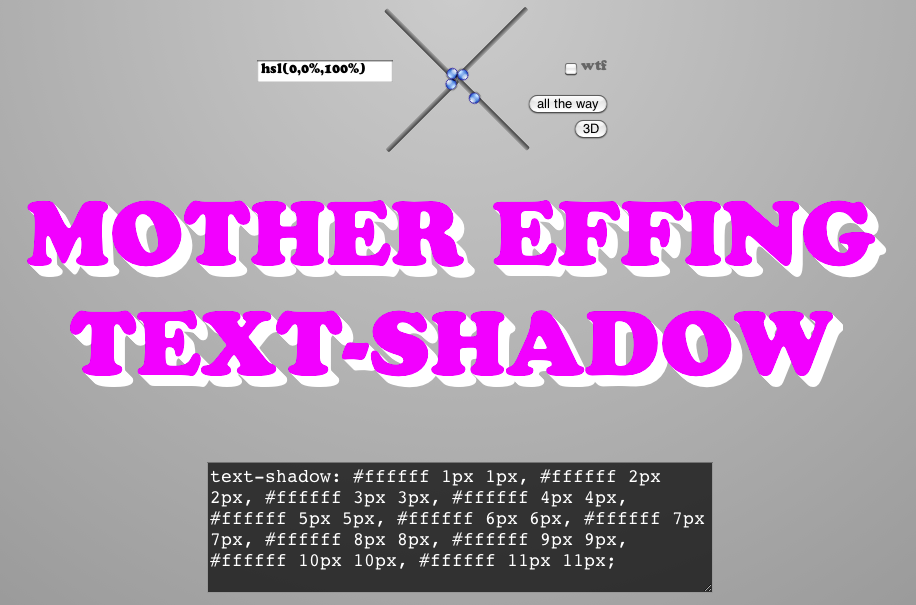 Mother Effing Text-Shadow